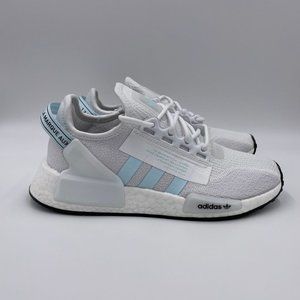adidas Women’s White and Light Blue Sneakers